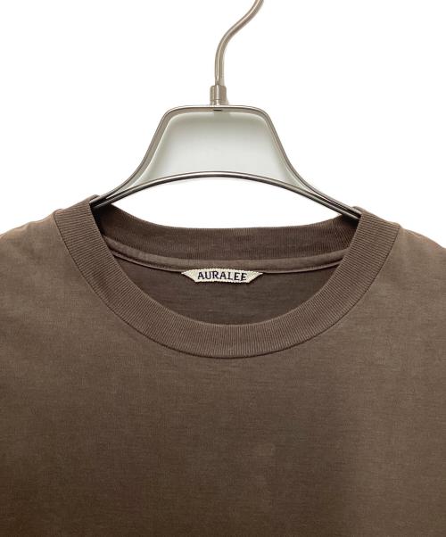 AURALEE（オーラリー）AURALEE (オーラリー) ORGANIC COTTON COMPACT JERSEY TEE（コンパクト ジャージー ティー） ブラウン サイズ:1の古着・服飾アイテム