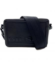 DIESEL（ディーゼル）の古着「スクエアショルダーバッグ」｜ブラック
