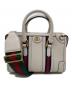 GUCCI（グッチ）の古着「2WAYバッグ」｜ホワイト×ネイビー