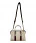 GUCCI (グッチ) 2WAYバッグ ホワイト×ネイビー：160000円