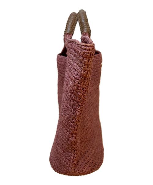 HELEN KAMINSKI（ヘレンカミンスキー）HELEN KAMINSKI (ヘレンカミンスキー) カゴトートバッグ ピンクの古着・服飾アイテム