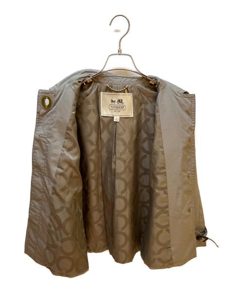 COACH（コーチ）COACH (コーチ) ショートトレンチコート グレー サイズ:Sの古着・服飾アイテム