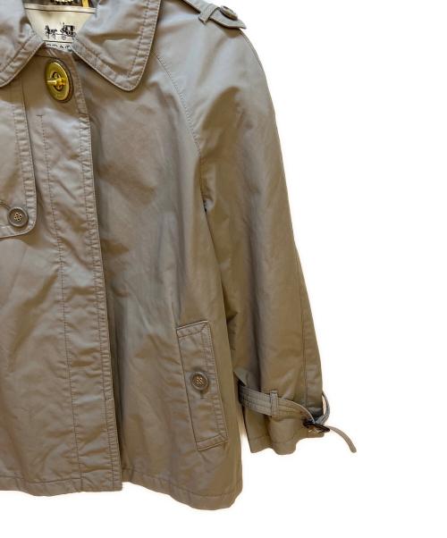 COACH（コーチ）COACH (コーチ) ショートトレンチコート グレー サイズ:Sの古着・服飾アイテム