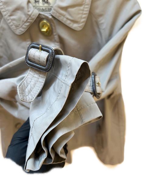COACH（コーチ）COACH (コーチ) ショートトレンチコート グレー サイズ:Sの古着・服飾アイテム