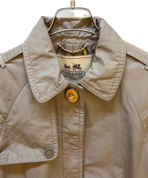COACH（コーチ）COACH (コーチ) ショートトレンチコート グレー サイズ:Sの古着・服飾アイテム