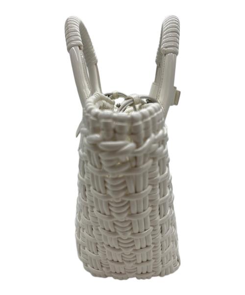 BALENCIAGA（バレンシアガ）BALENCIAGA (バレンシアガ) ビストロ XS BASKET BAG ホワイトの古着・服飾アイテム