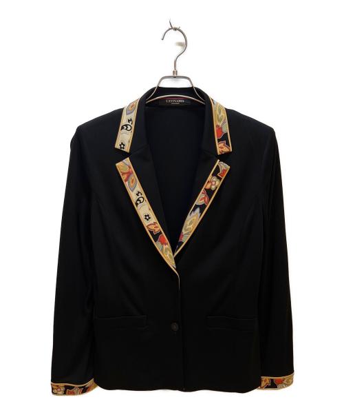 LEONARD FASHION（レオナールファッション）LEONARD FASHION (レオナールファッション) テーラードジャケット ブラック サイズ:Lの古着・服飾アイテム