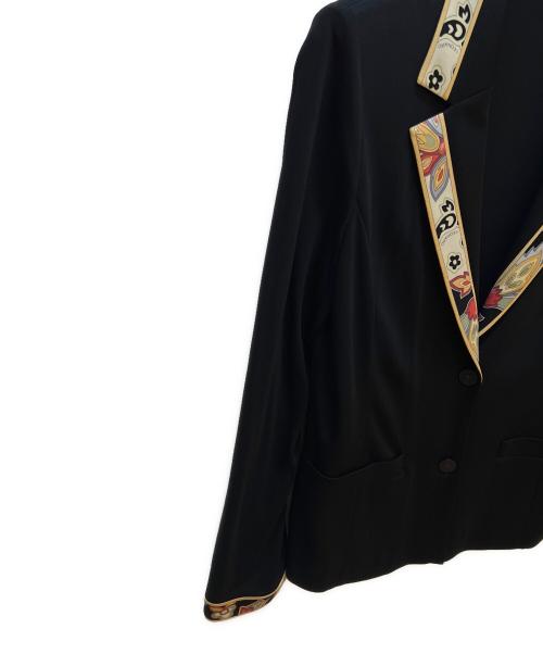 LEONARD FASHION（レオナールファッション）LEONARD FASHION (レオナールファッション) テーラードジャケット ブラック サイズ:Lの古着・服飾アイテム