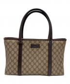 GUCCIグッチ）の古着「トートバッグ/GG･GGスプリーム」｜ベージュ