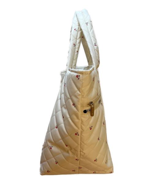 LeSportsac（レスポートサック）LeSportsac (レスポートサック) Megumi Kanzaki (メグミカンザキ) ハンドバッグ アイボリー×レッドの古着・服飾アイテム