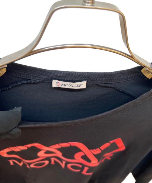MONCLER（モンクレール）MONCLER (モンクレール) MAGLIA T-SHIRT ブラック×レッド サイズ:Mの古着・服飾アイテム