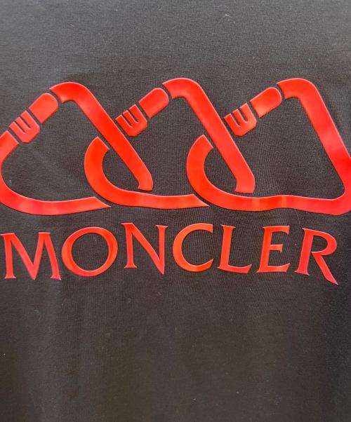 MONCLER（モンクレール）MONCLER (モンクレール) MAGLIA T-SHIRT ブラック×レッド サイズ:Mの古着・服飾アイテム