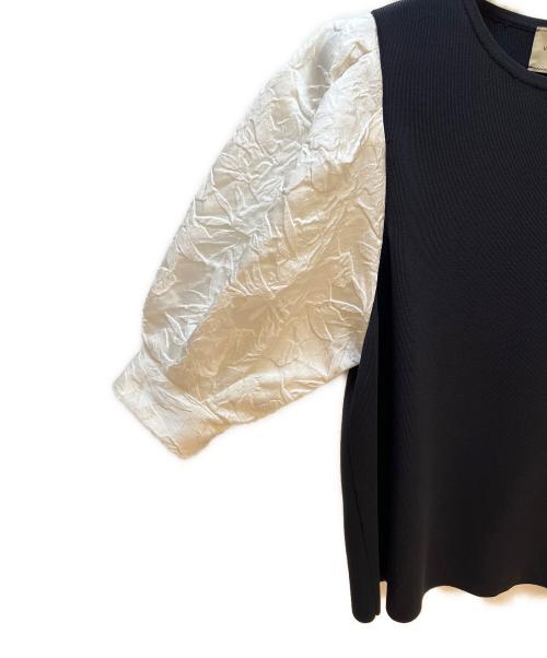 UNITED ARROWS（ユナイテッドアローズ）UNITED ARROWS (ユナイテッドアローズ) 長袖ブラウス ネイビー×ホワイト サイズ:Freeの古着・服飾アイテム