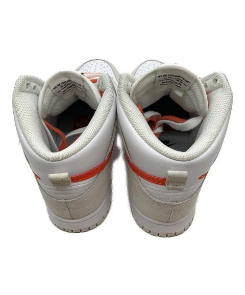 NIKE（ナイキ）NIKE (ナイキ) ハイカットスニーカー ホワイト×オレンジ サイズ:26.5の古着・服飾アイテム