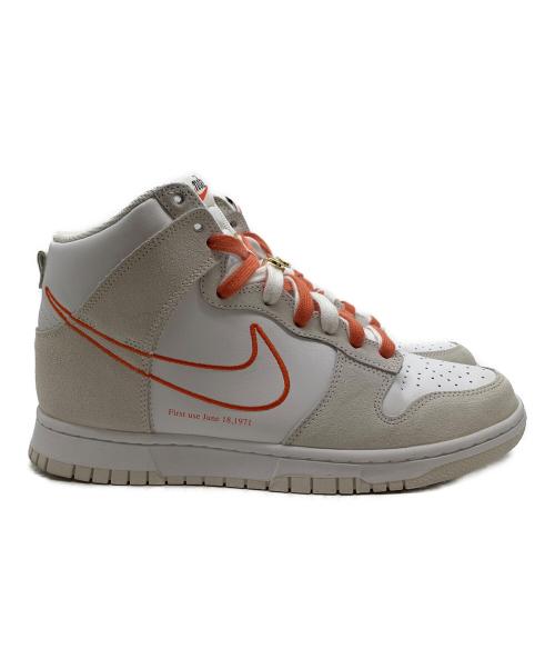 NIKE（ナイキ）NIKE (ナイキ) ハイカットスニーカー ホワイト×オレンジ サイズ:26.5の古着・服飾アイテム