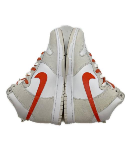 NIKE（ナイキ）NIKE (ナイキ) ハイカットスニーカー ホワイト×オレンジ サイズ:26.5の古着・服飾アイテム