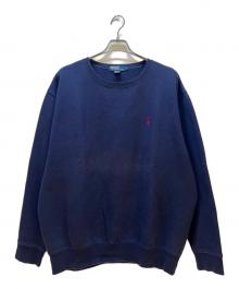 POLO RALPH LAUREN（ポロ・ラルフローレン）の古着「クルーネックスウェット」｜ネイビー