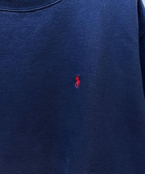 POLO RALPH LAUREN（ポロ・ラルフローレン）POLO RALPH LAUREN (ポロ・ラルフローレン) クルーネックスウェット ネイビー サイズ:Lの古着・服飾アイテム