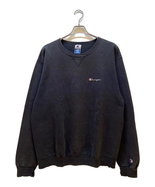 Champion（チャンピオン）Champion (チャンピオン) クルーネックスウェット ブラック サイズ:XLの古着・服飾アイテム