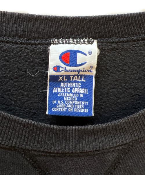 Champion（チャンピオン）Champion (チャンピオン) クルーネックスウェット ブラック サイズ:XLの古着・服飾アイテム