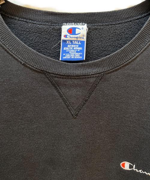 Champion（チャンピオン）Champion (チャンピオン) クルーネックスウェット ブラック サイズ:XLの古着・服飾アイテム