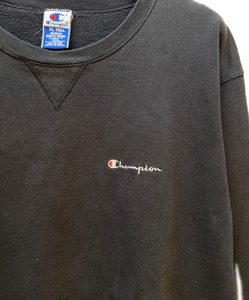 Champion（チャンピオン）Champion (チャンピオン) クルーネックスウェット ブラック サイズ:XLの古着・服飾アイテム