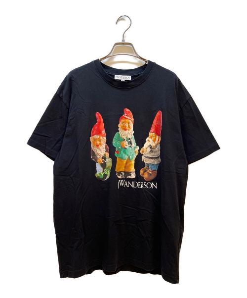 J.W.ANDERSON（ジェイダブリューアンダーソン）J.W.ANDERSON (ジェイダブリューアンダーソン) プリントTシャツ ブラック サイズ:Mの古着・服飾アイテム