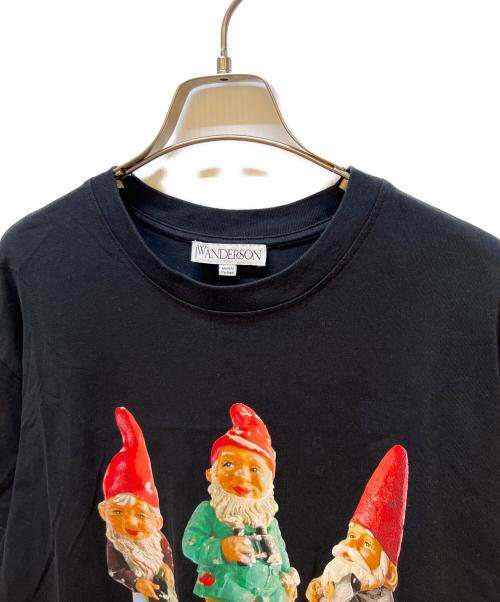 J.W.ANDERSON（ジェイダブリューアンダーソン）J.W.ANDERSON (ジェイダブリューアンダーソン) プリントTシャツ ブラック サイズ:Mの古着・服飾アイテム