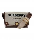 BURBERRYバーバリー）の古着「ショルダーバッグ」｜ベージュ×ブラウン