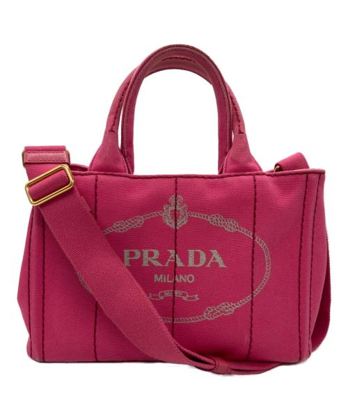 PRADA（プラダ）PRADA (プラダ) 2WAYバッグ ショッキングピンクの古着・服飾アイテム