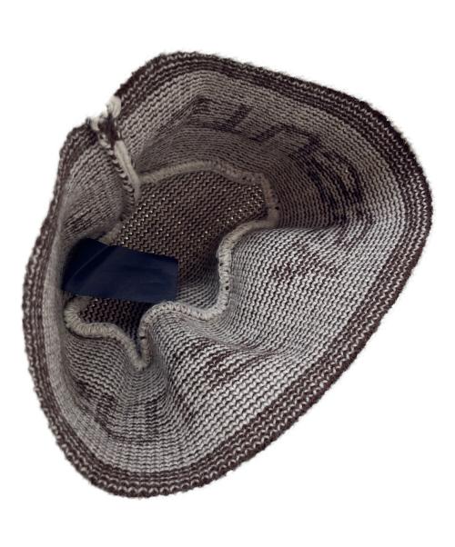 stussy（ステューシー）stussy (ステューシー) Jacquard Knit Bucket Hat ベージュの古着・服飾アイテム