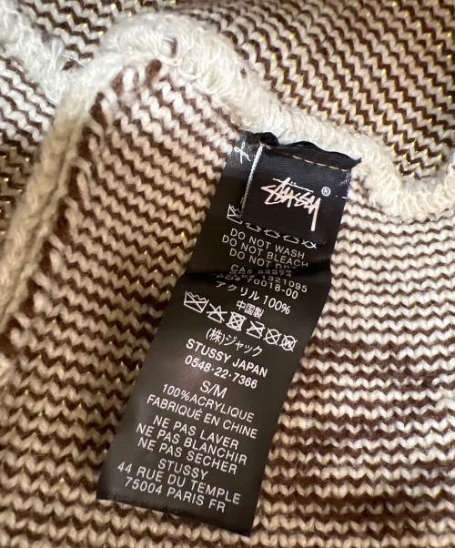 stussy（ステューシー）stussy (ステューシー) Jacquard Knit Bucket Hat ベージュの古着・服飾アイテム