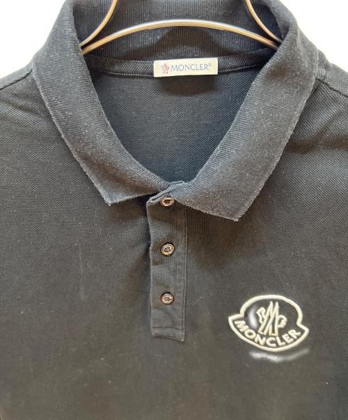 MONCLER（モンクレール）MONCLER (モンクレール) ポロシャツ ブラック サイズ:Sの古着・服飾アイテム