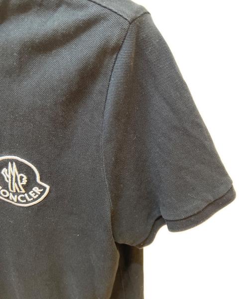 MONCLER（モンクレール）MONCLER (モンクレール) ポロシャツ ブラック サイズ:Sの古着・服飾アイテム