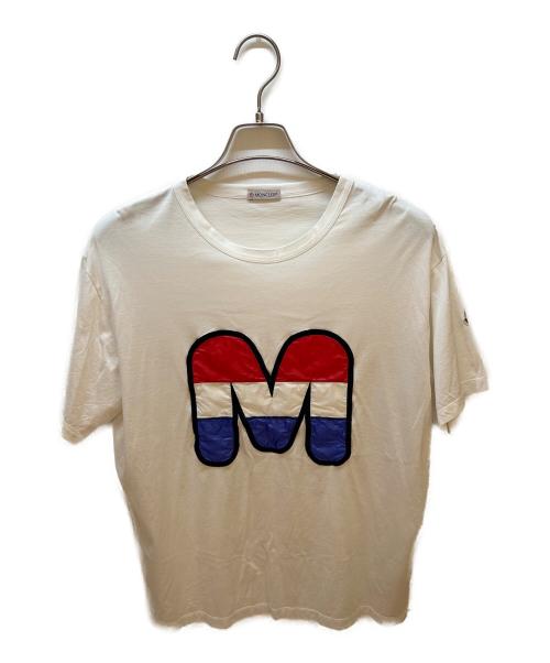 MONCLER（モンクレール）MONCLER (モンクレール) 半袖カットソー ホワイト サイズ:Mの古着・服飾アイテム