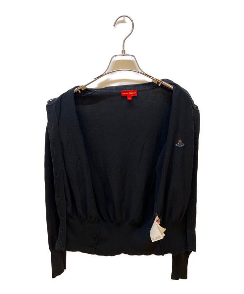 Vivienne Westwood（ヴィヴィアンウエストウッド）Vivienne Westwood (ヴィヴィアンウエストウッド) 薄手カーディガン ブラック サイズ:XSの古着・服飾アイテム