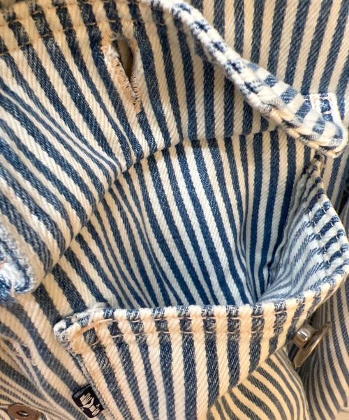 LEVI'S（リーバイス）LEVI'S (リーバイス) ヒッコリーストライプデニムジャケット ブルー×ホワイト サイズ:Lの古着・服飾アイテム