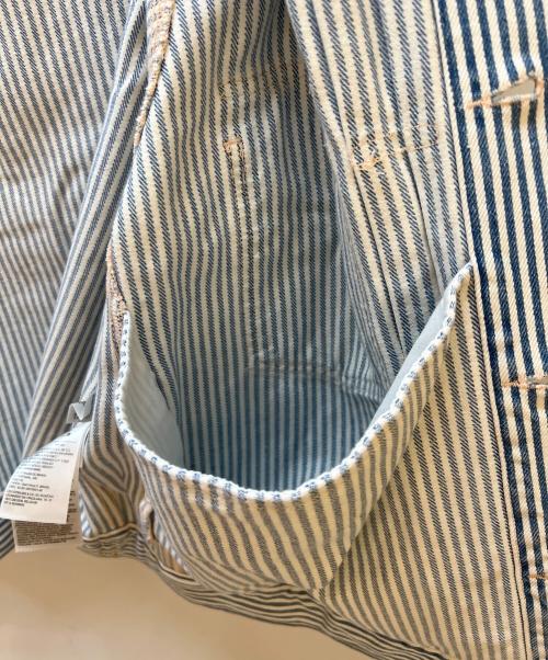 LEVI'S（リーバイス）LEVI'S (リーバイス) ヒッコリーストライプデニムジャケット ブルー×ホワイト サイズ:Lの古着・服飾アイテム