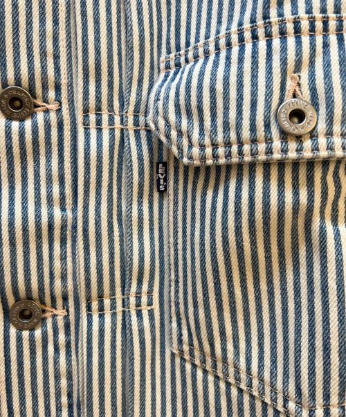 LEVI'S（リーバイス）LEVI'S (リーバイス) ヒッコリーストライプデニムジャケット ブルー×ホワイト サイズ:Lの古着・服飾アイテム