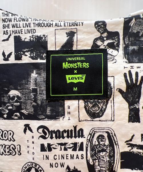 LEVI'S（リーバイス）LEVI'S (リーバイス) UNIVERSAL MONSTER 半袖シャツ ホワイト×ブラック サイズ:M 未使用品の古着・服飾アイテム