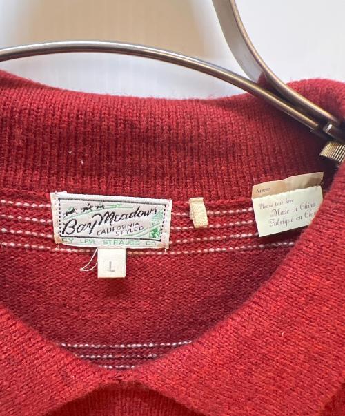 LEVI'S VINTAGE CLOTHING（リーバイス ビンテージ クロージング）LEVI'S VINTAGE CLOTHING (リーバイス ビンテージ クロージング) 薄手ニット レッド サイズ:Lの古着・服飾アイテム