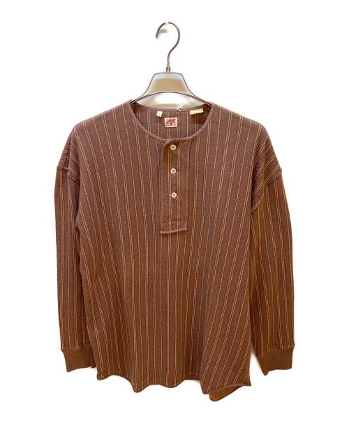LEVI'S VINTAGE CLOTHING（リーバイス ビンテージ クロージング）LEVI'S VINTAGE CLOTHING (リーバイス ビンテージ クロージング) ヘンリーネックスウェット ブラウン サイズ:L 未使用品の古着・服飾アイテム