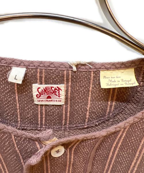 LEVI'S VINTAGE CLOTHING（リーバイス ビンテージ クロージング）LEVI'S VINTAGE CLOTHING (リーバイス ビンテージ クロージング) ヘンリーネックスウェット ブラウン サイズ:L 未使用品の古着・服飾アイテム