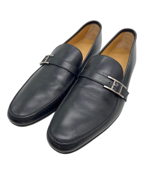 HERMES（エルメス）HERMES (エルメス) ローファー ブラック サイズ:42の古着・服飾アイテム