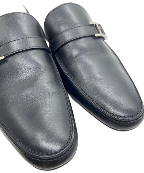 HERMES（エルメス）HERMES (エルメス) ローファー ブラック サイズ:42の古着・服飾アイテム
