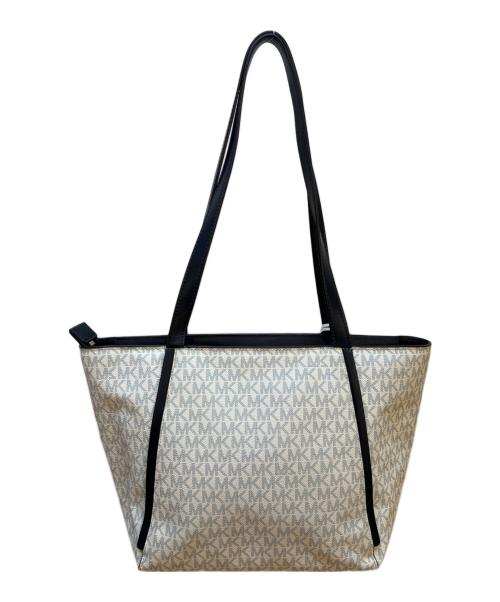 MICHAEL KORS（マイケルコース）MICHAEL KORS (マイケルコース) トートバッグ ネイビー×ホワイトの古着・服飾アイテム