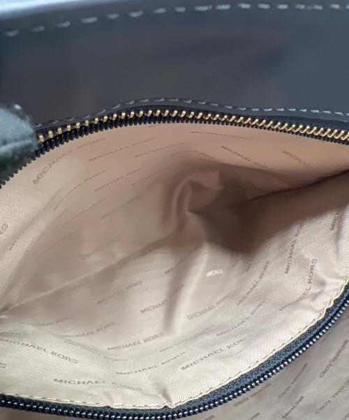MICHAEL KORS（マイケルコース）MICHAEL KORS (マイケルコース) トートバッグ ネイビー×ホワイトの古着・服飾アイテム