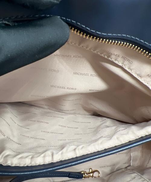 MICHAEL KORS（マイケルコース）MICHAEL KORS (マイケルコース) トートバッグ ネイビー×ホワイトの古着・服飾アイテム