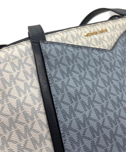 MICHAEL KORS（マイケルコース）MICHAEL KORS (マイケルコース) トートバッグ ネイビー×ホワイトの古着・服飾アイテム