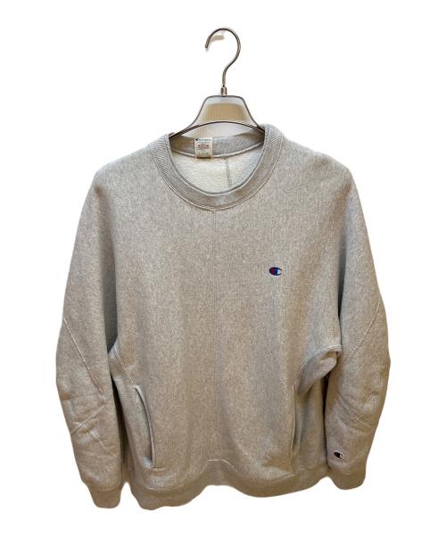 Champion REVERSE WEAVE（チャンピオン リバース ウィーブ）Champion REVERSE WEAVE (チャンピオン リバース ウィーブ) N.HOOLYWOOD (エヌ ハリウッド) クルーネックスウェット グレー サイズ:Mの古着・服飾アイテム
